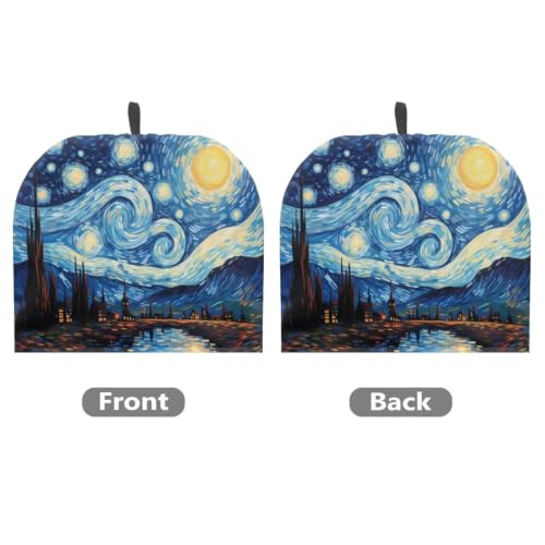 Image of Teapots Dust Cover Van Gogh Starry Night Tea Cozy for Teapot Insulated Tea Kettle Cover Breakfast Insulation Lid Warmer Tea Cosy Kitchen Coffee Table Decorative Accessories