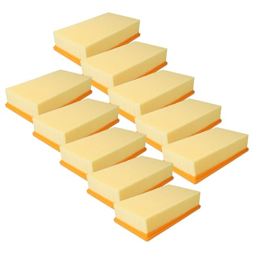 vhbw 10x Flat-Fold Filter F7 compatible with Kärcher NT 30/1 Tact L, NT 30/1 Tact Te H, NT 30/1 Tact Te L Vacuum Cleaner - Pleated Filter Element