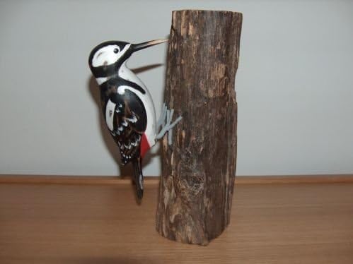 Archipelago Wood Carving Greater Spotted Woodpecker Bird Watcher-D187 Carvings