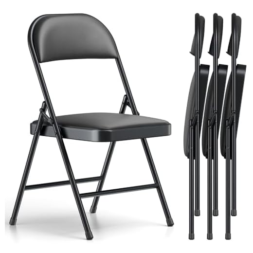 Heavy-Duty Folding Chair Set of 4