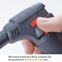 UNILITE Feuerzeug mit Gas schwarz Jetflamme inkl. 100 ml Nachfüllgas – Ansicht 4