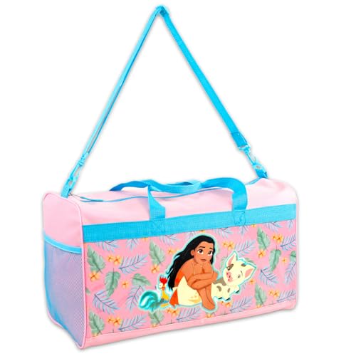 Disney Moana Duffle Bag Set For Kids - Bundle Luggage Carry On Suitcase Bag, Stickers, and More | Moana Travel Activity Set for Girls, Boys2