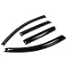 Mazda 3 BK Hatchback 4pcs Window Vent Visor Deflector Rain Guard (Dark Smoke)