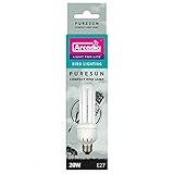 Fördert die Vitaminsynthese Arcadia FBC20X Bird Lamp, Compact 20W, UV-Lampe für Exoten, E27, Weiß, 1 Stück (1er Pack)