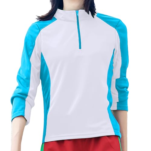 Rashguard t-shirt de cyclisme femme zippé : maillot de sport grande taille
