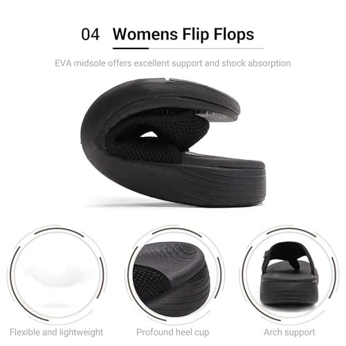 Image of DREAM PAIRS Womens Arch Support Cushion Flip Flops