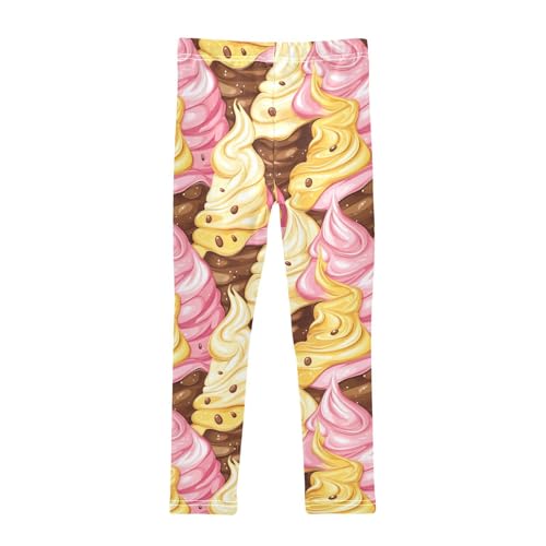 Ice Cream Colorful Food Girls Casual Leggings for Kids Printed Long Pant Bottoms Stretch and Soft2