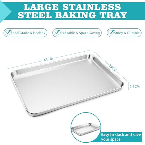 Plaque de cuisson extra large en acier inoxydable durable HaWare - 3