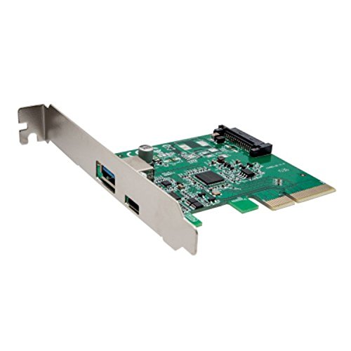 Image of Syba IO Crest IOCrest USB 3.1 Gen II 10Gbps 2-Port Full-Duplex Controller X4 Slot Card Type-C and Type-A Ports Components Other SI-PEX20189