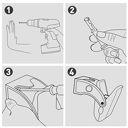 All4Detail Heavy Duty Mat Clamp, Multipurpose Non-Slip Car Wash Floor Mat Hanger, Hold Your Floor Mats While Cleaning, 4 Pack #TOP6