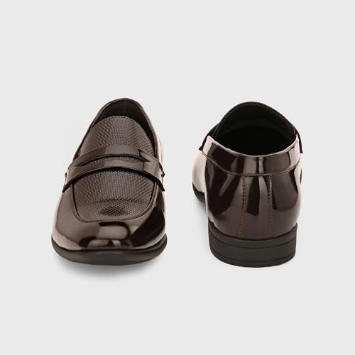 Image of Centrino Mens Formal Shoes |Slip on Design with Cushioned Insole for Comfort |Craftsmanship for All-Day Elegance (9753)