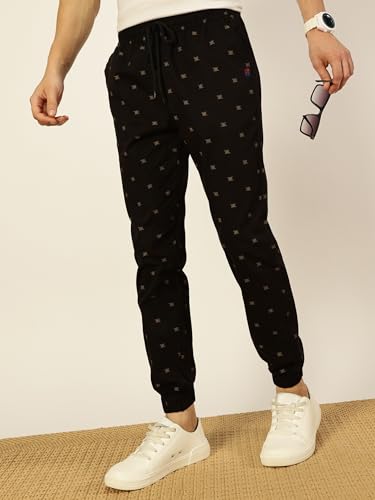 Image of Thomas Scott Men's Abstract Printed Smart Slim Fit Joggers