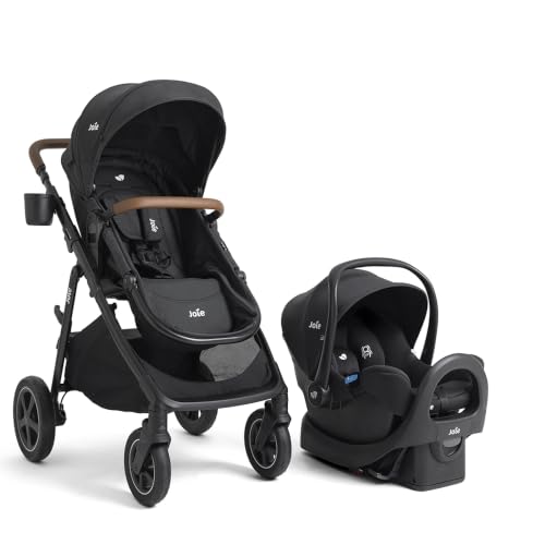 Joie Ginger DLX Pramette Stroller & Rue Infant Car Seat Travel System | Lightweight infant car seat...