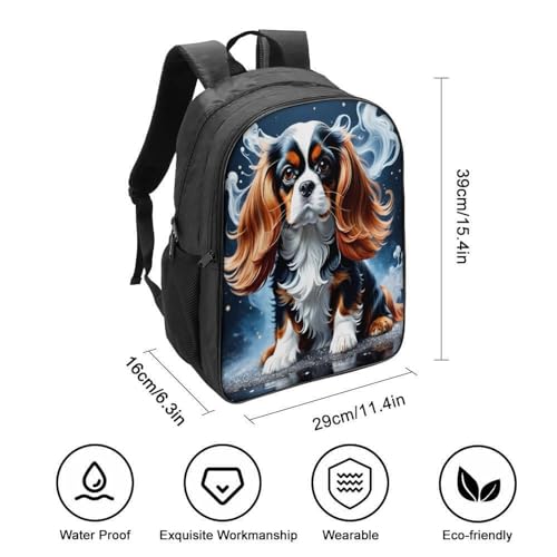 Mochila de viaje infantil Cocker Spaniel de 40cm con arnés de pecho y protector pluvial 2