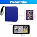 Mini Trading Card Binder for 80+ Cards - Lightweight Portable Top Loading Album with Secure Pockets for TCG, MTG, Baseball, Football, Sports & Game Cards (Blue)