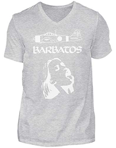 T-shirt Barbatos Rocking Metal col en V vêtement rock homme M