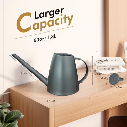 image for Etarewilt Watering Can for Indoor Outdoor Plants, Modern Small Waterin