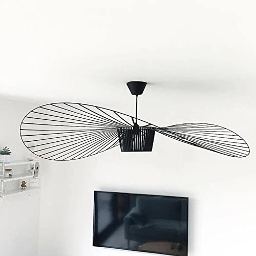 LáMpara Colgante Comedor,DiseñO Retro LáMpara Colgante Dormitorio Creativa LáMpara De Sombrero E27 Luces Colgantes Modernas, Para Mesa De Comedor Cocina SalóN Bar, Tejido EláStico Cover