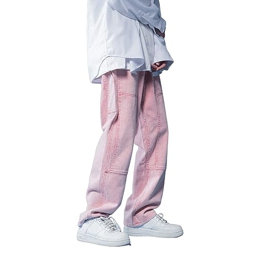 Jeans high street pour hommes avec coupe baggy surdimensionné robuste