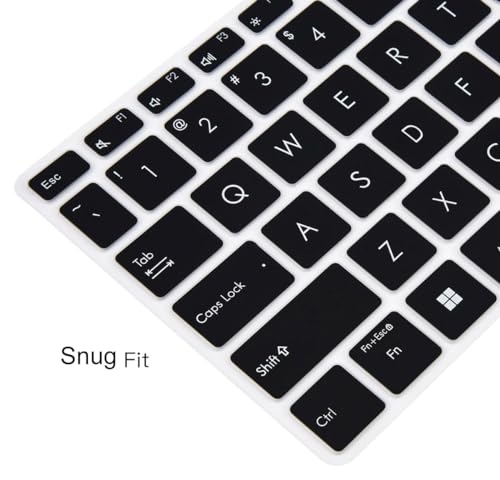 Image of Saco Laptop Keyboard Cover Compatible for 2024 ASUS Vivobook 16 X1605ZAB-MB322WS | X1605ZAB-MB342WS | X1605ZAC-MB541WS | X1605ZAC-MB542WS Series 16 Inch Laptop - Black