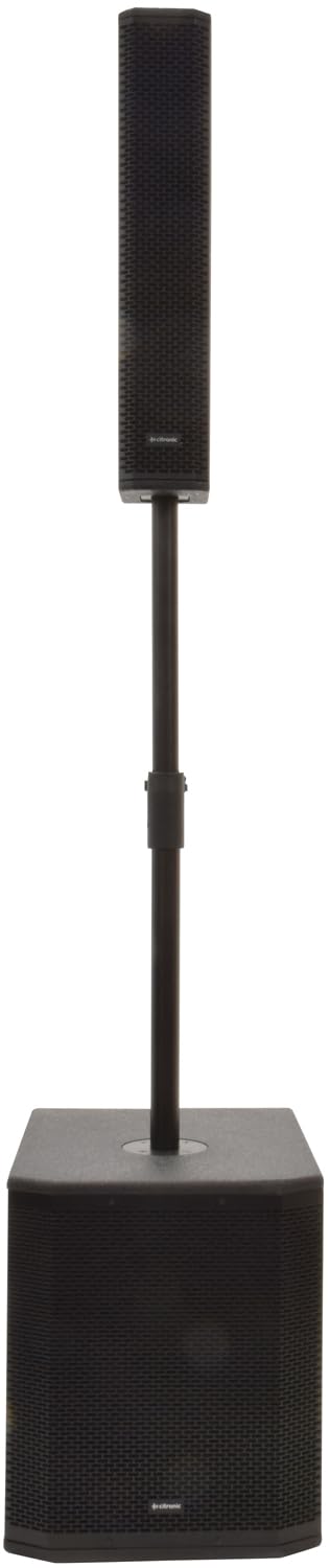 Citronic | Monolith MK3 Active Subwoofer & Satellite Column | Complete with Built-In USB/SD Card Player & Bluetooth