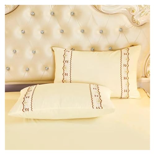 Falda de cama de encaje para ocultar canapé y juego de colcha decorativa de color sólido 8