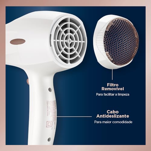 Conair, Secador de Cabelo, Com Difusor, 1900W, Double Ceramic, Branco - 220V