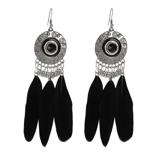 Boucles d'oreilles mode ethnique en peluche, le cadeau idéal pour femme