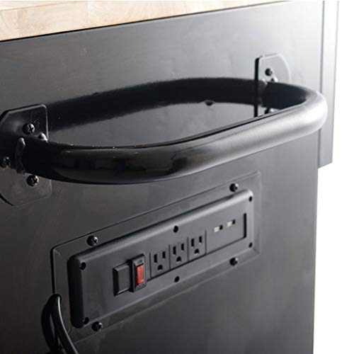 Frontier 62 In. 10-Drawer Tool Chest Cabinet With Pegboard Back Wall, Heavy Duty Mobile Workbench #TOP4