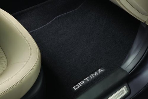 KIA Genuine Accessories 2TF14-AC100VA Black 2-Post Front and Rear Carpet Floor Mat for Select Optima Models