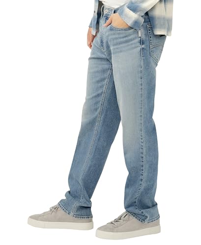 Silver Jeans Co. Mens Grayson Classic Fit Straight Leg Luxe Heritage Jeans2
