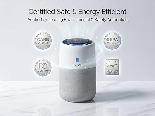 Celics PureOne Portable Advanced 5 Stage Smart Air Purifier | Covers upto 1050 Sq ft | Goolgle & Alexa | Hepa-13 | Real Time AQI | Wifi | OLED Display | Quite Noise | 99.97% Germ Removal - Image 8