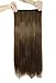 MapofBeauty 24" Long Straight 5 Clip Hair Extensions Hairpieces (Brown)
