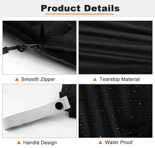 WGIDSKKI Wäschesack, 2 Stück Wasserdichte Reise Wäschebeutel mit Reißverschluss, 45 * 60cm 35 * 55cm Faltbarer Schmutzwäschebeutel, Startseite Reisen Urlaub, Wäsche Aufbewahrungstasche