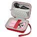 Carrying & Protective Case for Digital Camera, AbergBest 21 Mega Pixels 2.7" LCD Rechargeable HD/Canon PowerShot ELPH 180/190 / Sony DSCW800 / DSCW830 Cameras for Travel - Red