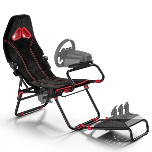 RACGTING Foldable Racing Simulator Cockpit with Seat