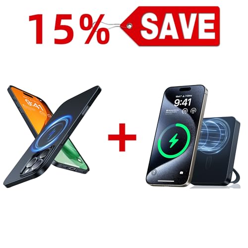 TORRAS Ostand 10,000mAh QI2 Magnetic Battery Pack with Stand & Magnetic Case — Buy Together to Save 15%
