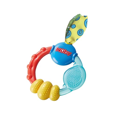 Image of Nuby Wacky Teething Ring, Multicolor
