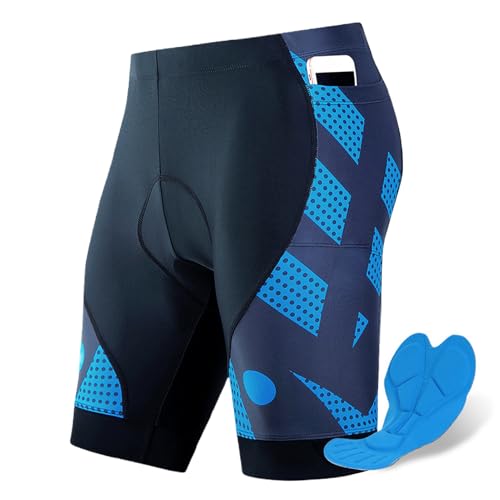 Calzas ciclismo hombre 4D acolchadas transp. miniatura 1