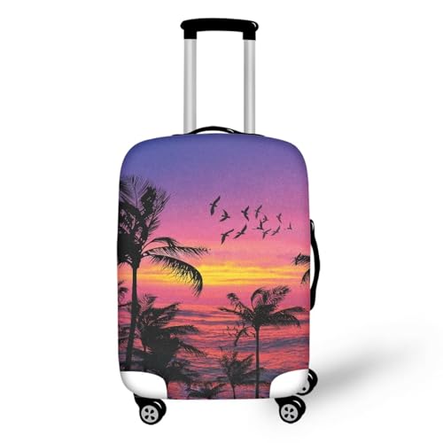 Colorful Sunset Print Luggage Cover Protector Baggage Case Cover Travel Luggage Protector for 18-32 Luggage