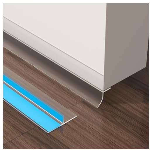 Greymond Silicone Door Draft Stopper - T-Shaped Weather Stripping for Doors & Windows, Draft Gap Seal (Clear, 1.97in x 10ft)