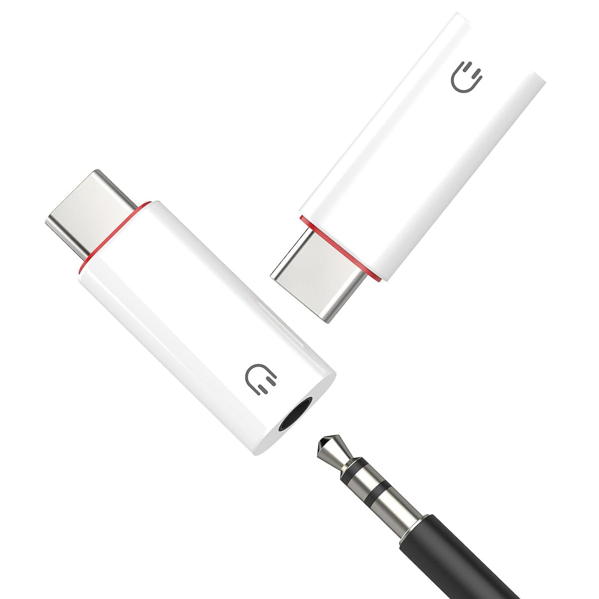 Verilux® 2Pcs Type C to 3.5 mm Adapter, HiFi DAC 3.5 mm Jack to Type C Connector, Plug and Play Stereo & Mic Support for Phones, Tablets, Laptops, Compact Portable C to 3.5 mm Audio Connector-image-48