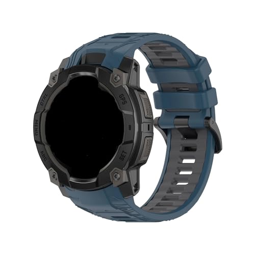 2�F���[�V�����V���J�Q���x���g�ɓK������Garmin Instinct 3 45mm 50mm(Blue gray,For Instinct 3 50mm)