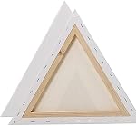 6 Pack Toile vierge artiste, 30cm Panneau de cadres en toile, Triangle Art Board pour peinture à l'huile acrylique