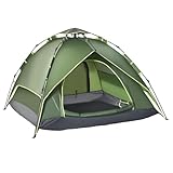 Tent ， Mit Abnehmbarer, 2 Personen Zelt Automatisches FüR Familien,Camping