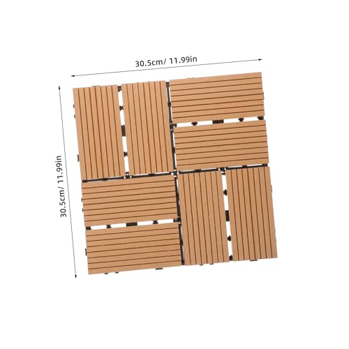 Baldosas de terraza de composite madera-plástico para jardín exterior 2