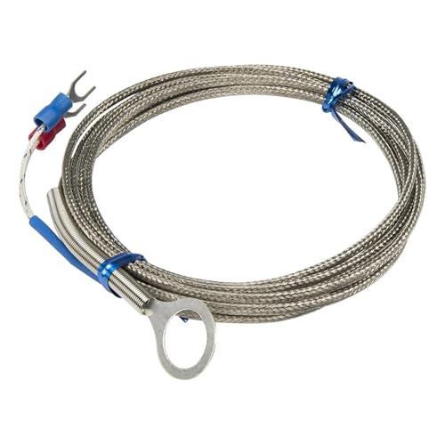 Sensor de temperatura tipo termopar KEJ con cable de 2m para metal 4