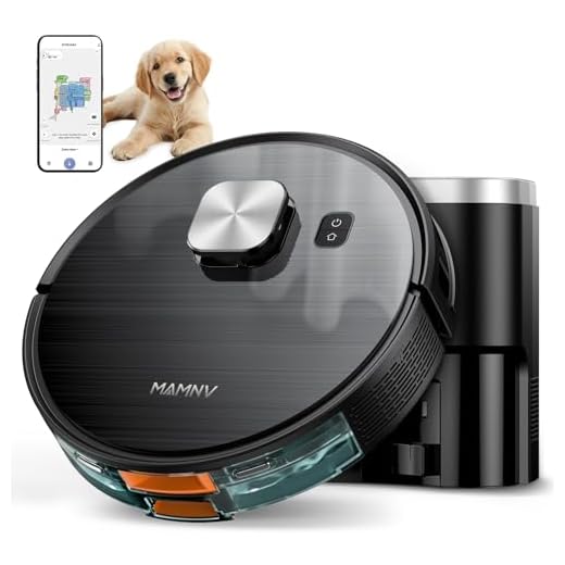 MAMNV Robot Vacuum and Mop, 11500 Pa Suction, 3-in-1 Robotic Vacuum with Smart LiDAR Navigation, 90 Day Self-Emptying,160 Min Runtime,App/Alexa/Voice Control, Ideal for Pet Hair, Carpet & Hard Floor