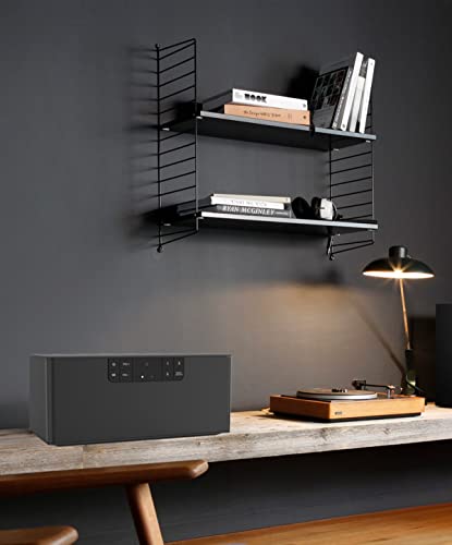 Hi-Fi Stereo Sound Internet Radio With Spotify, Bluetooth Speaker. Wifi Smart Radio Group Wireless Connect. App Control For Radio Via Smartphone, Classic Design- Black #TOP6