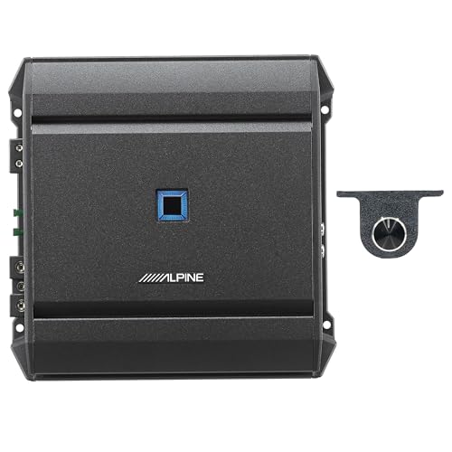 ALPINE S-A60M 600 Watt RMS Mono Car Audio Amplifier Subwoofer Class-D+Bass Knob